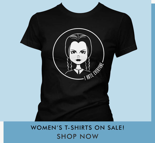 t-shirts on sale - wednesday adams i hate everyone t-shirt