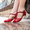 Charlie Stone Shoes Petite Toscana Heels - Blood Red