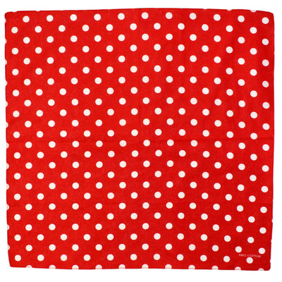 Red and white polka dot bandana
