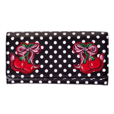 Image of Banned Lucille Cherry Clutch Wallet - Black