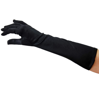 Image of Evening Gloves - Below Elbow (37cms) - Black