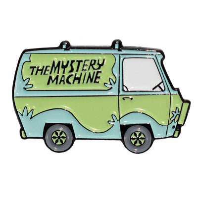 the Mystery Machine van from Scooby Doo cartoon as an enamel pin