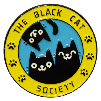 Enamel Pin - Black Cat Society