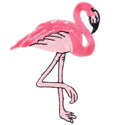 Image of Pink Flamingo Iron On Patch