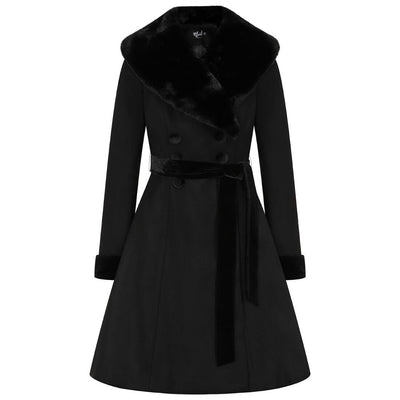 Hell Bunny Simone Coat front on invisible mannequin