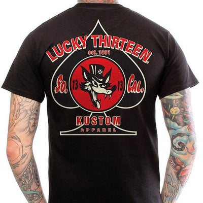 Image of Lucky 13 Men's T-Shirt - Wolfy