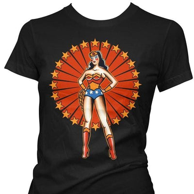 Image of Pinky Star Women's T-Shirt - Wonder Woman