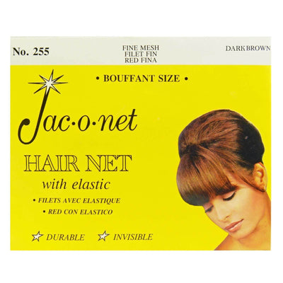 Image of Vintage Hairstyling Jac-O-Net Hair Net - Dark Brown
