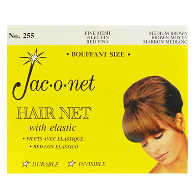 Image of Vintage Hairstyling Jac-O-Net Hair Net - Medium Brown