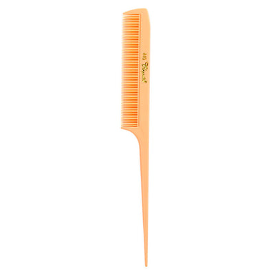 Vintage Hairstyling Cleopatra 1950's Rattail Comb - Peach