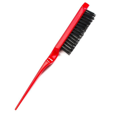 Image of Vintage Hairstyling Teasing/Smoothing Brush - Red