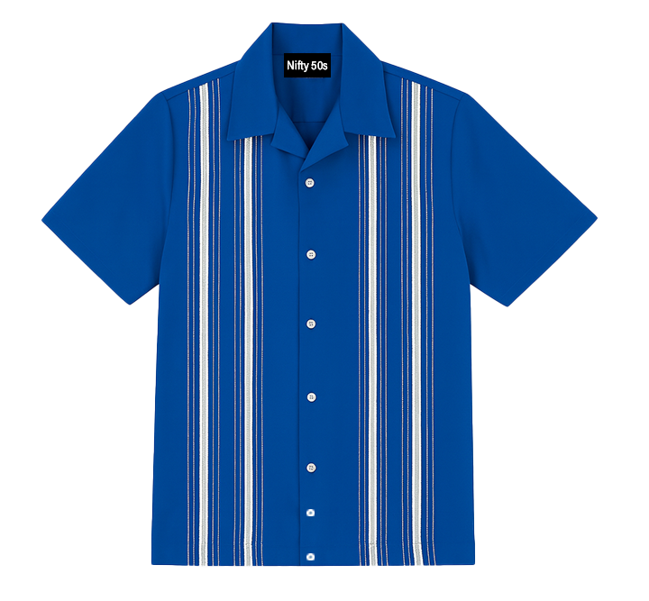 Cruisin Bowling Shirts - Nifty50's Double Stripe Collection