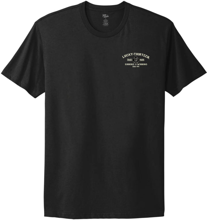 Sinning is Winning Hot Rod T-Shirt - Lucky 13 Men's Rockabilly