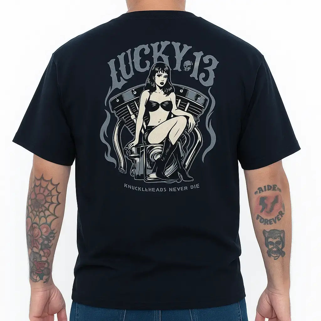 Grave Girl Hot Rod T-Shirt – Lucky 13 Men's Tee
