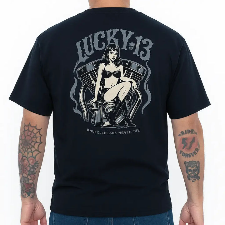 Grave Girl Hot Rod T-Shirt – Lucky 13 Men's Tee