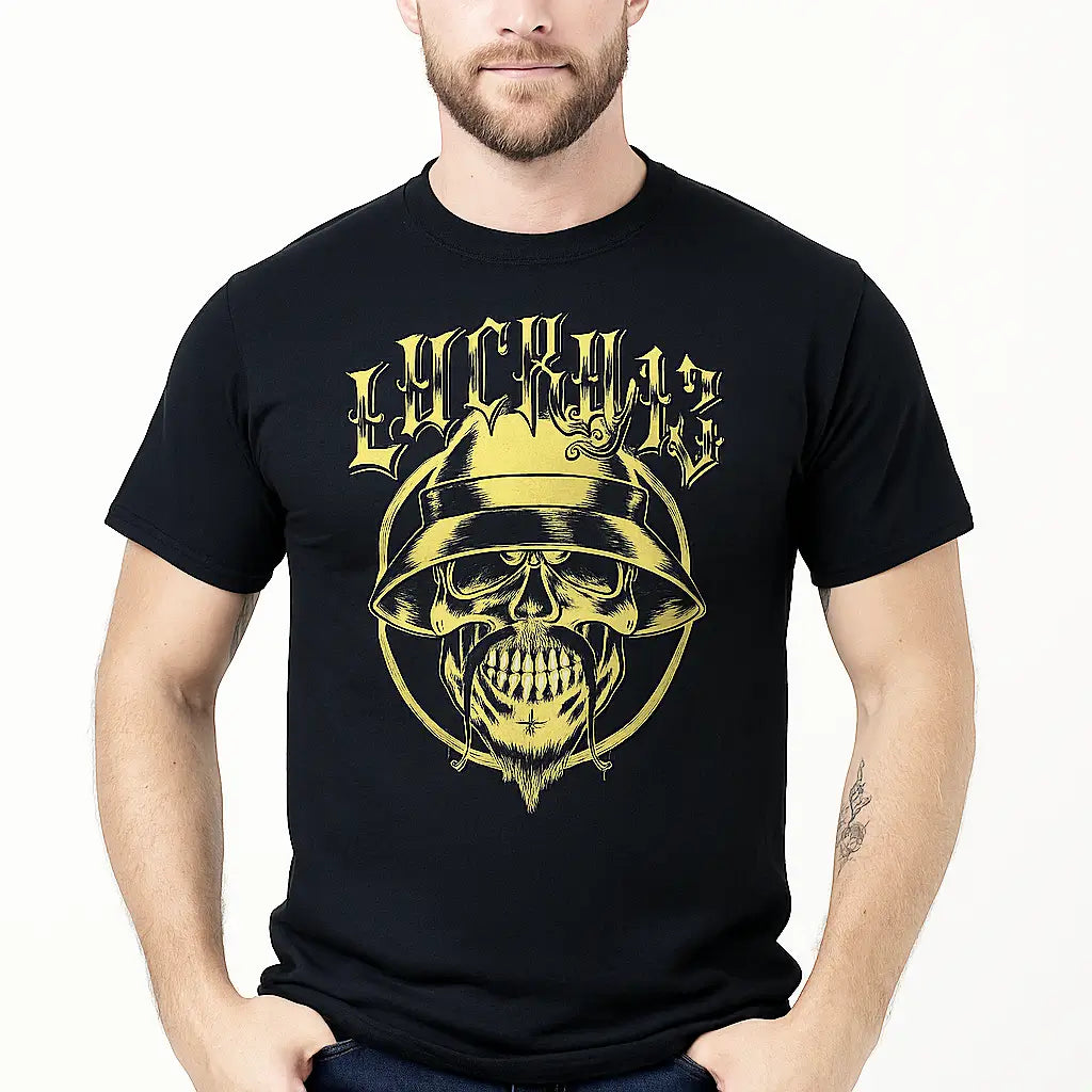 Pachuco Skull Hot Rod T-Shirt – Lucky 13 Men's Tee