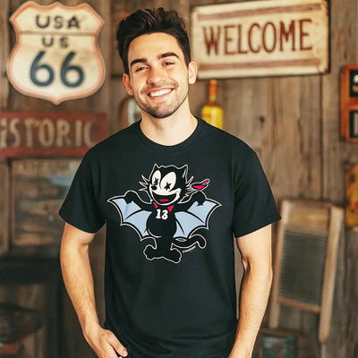 Bat Cat Hot Rod T-Shirt