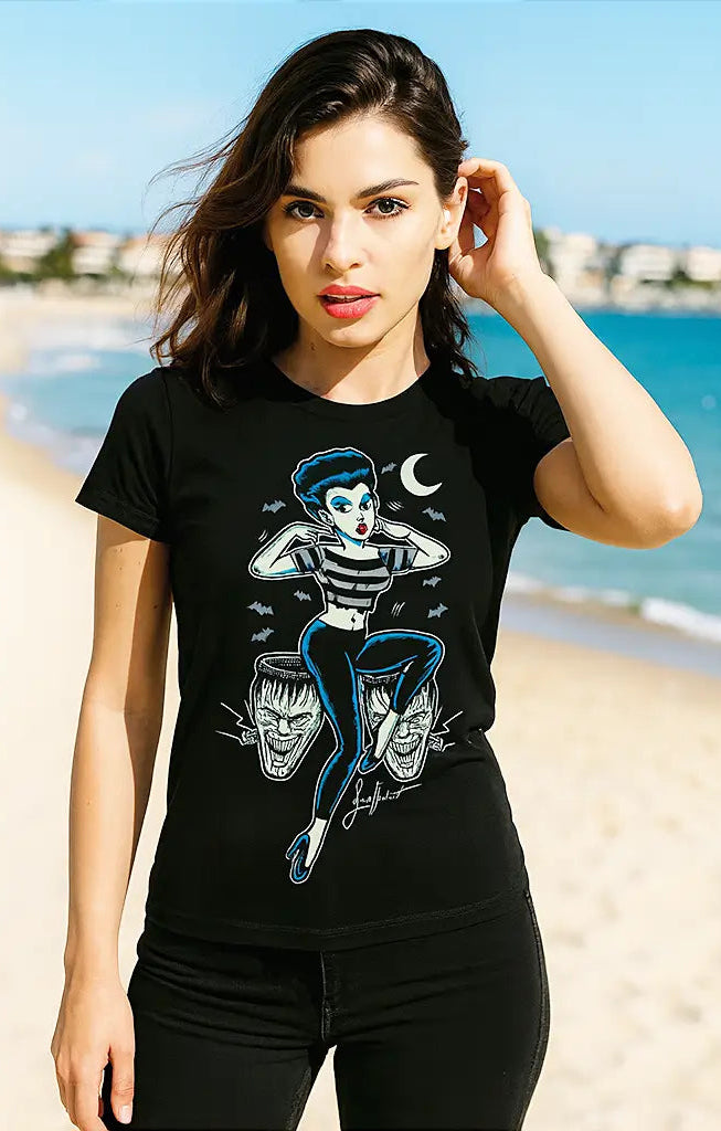 Cartel Ink Women's T-Shirt - Frankenstein Rocker