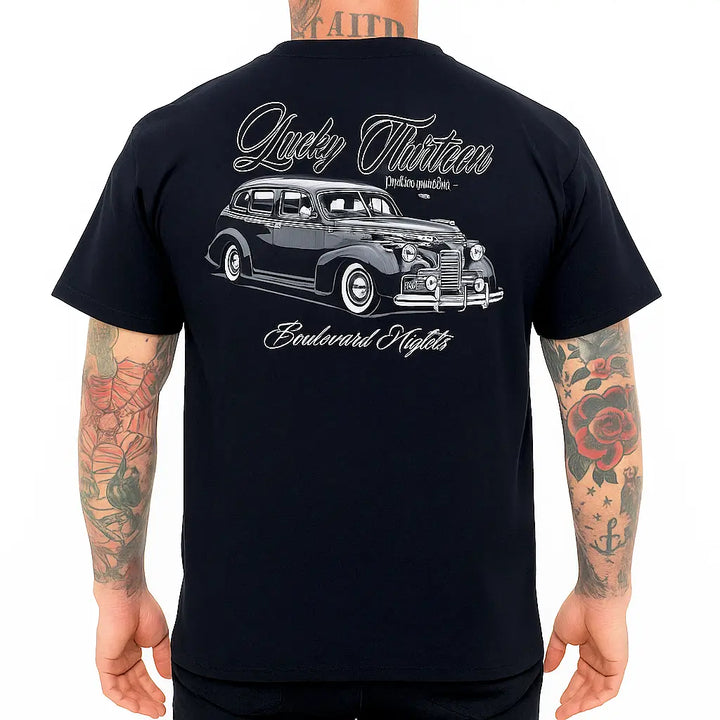 Bomber Hot Rod T-Shirt – Lucky 13 Men's Tee