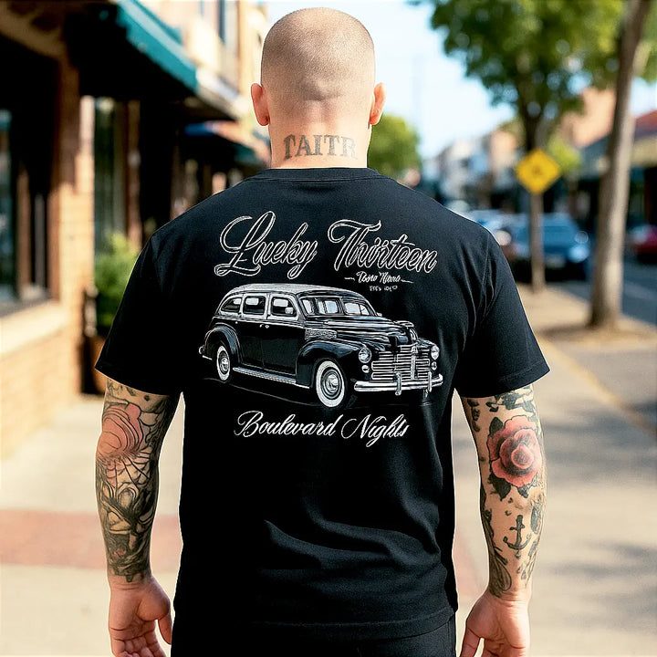 Bomber Hot Rod T-Shirt – Lucky 13 Men's Tee