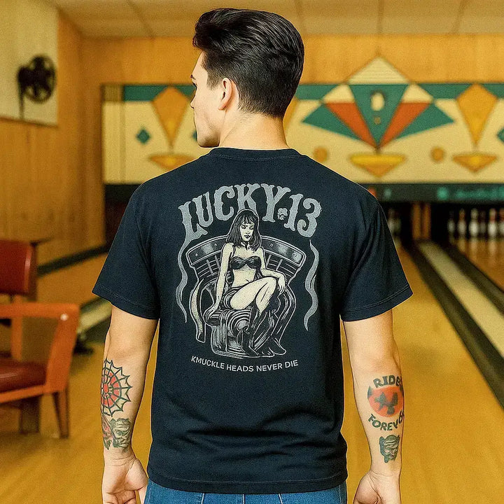 Grave Girl Hot Rod T-Shirt – Lucky 13 Men's Tee