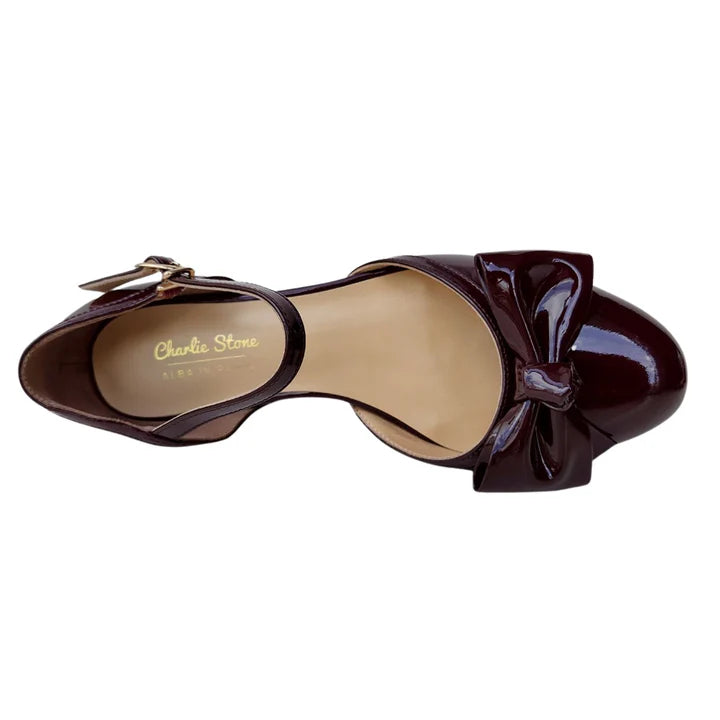 Alba Flats - Alba in Paris x Charlie Stone Patent Leather Mary-Jane Women's