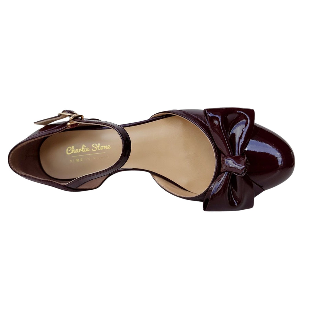 Alba In Paris T-Strap Flats - Charlie Stone Vintage Women's Shoes