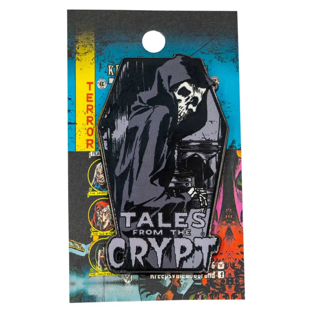 Tales From The Crypt Reaper Coffin Enamel Pin - Kreepsville 666