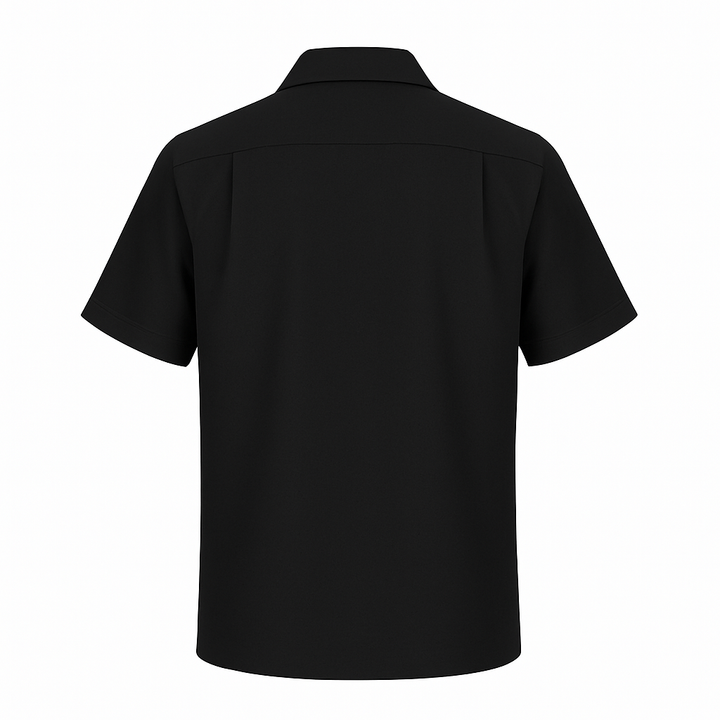 Black White Havana Diamond Design Bowling Shirt - Nifty50's Retro Men's