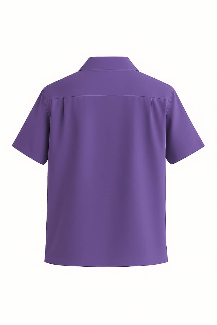 Lilac shirt on a white background