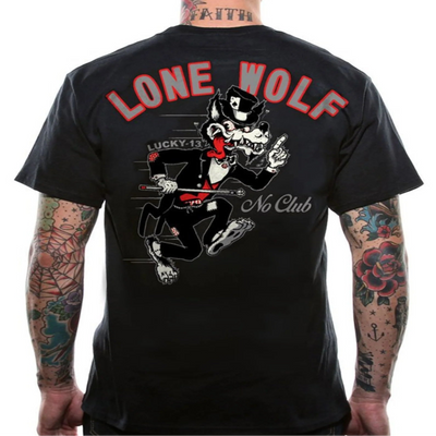 Lucky 13 Men's Retro T-Shirt - No Club main image