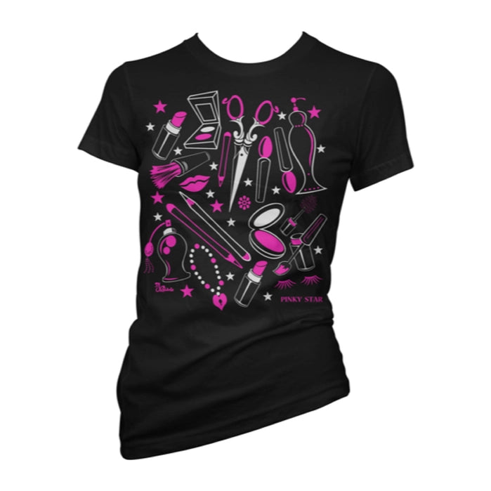 Black Weapon of Choice Makeup T-Shirt – Pinky Star Women's