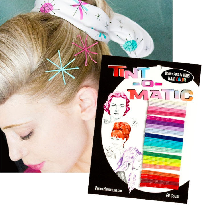 Image of Vintage Hairstyling Tint-O-Matic Bobby Pin card