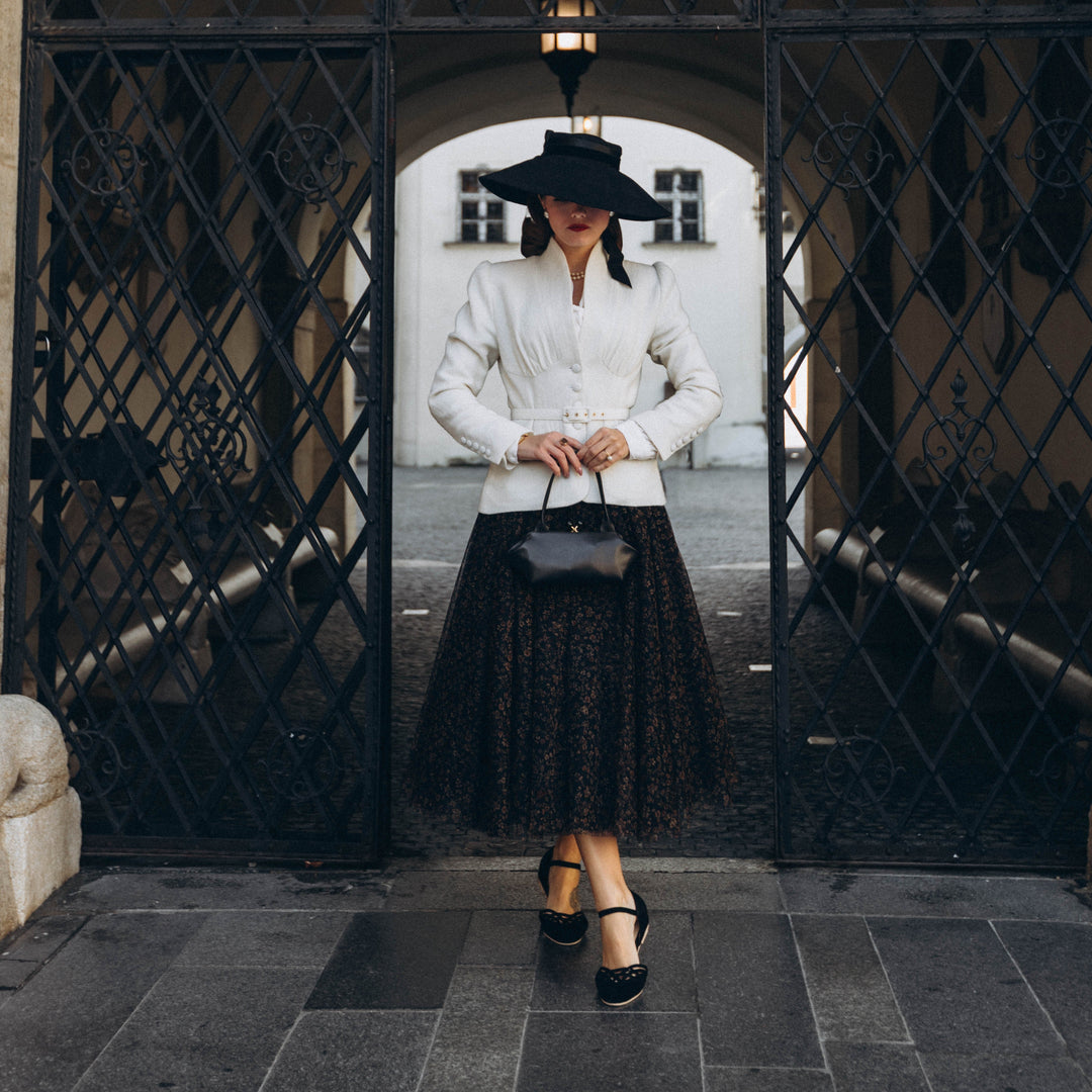 Charlie Stone Shoes dark academia shoes vintage flats with wedge for heel pain and tendonitis black suede 