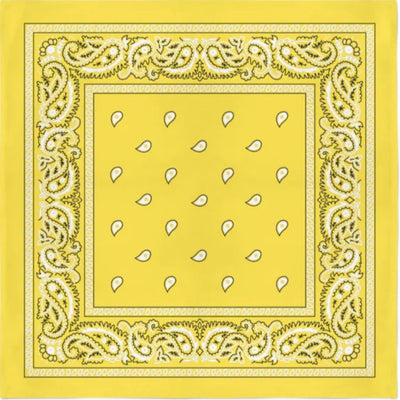 Image of Classic Paisley Bandana - Yellow