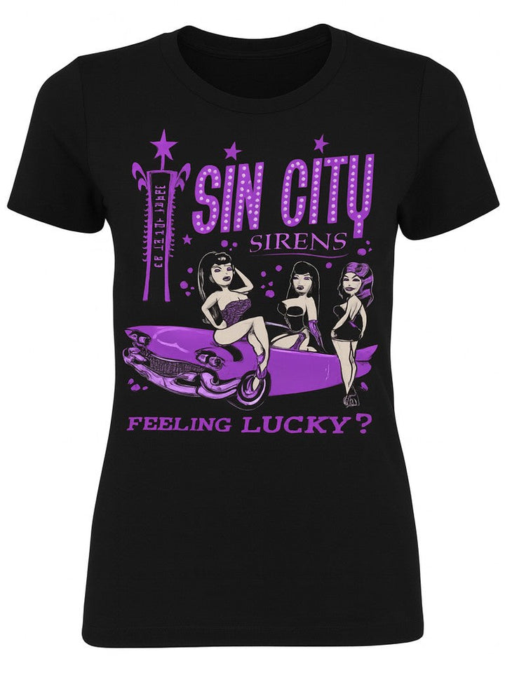 Pinky Star Women's Retro T-Shirt - Sin City Sirens