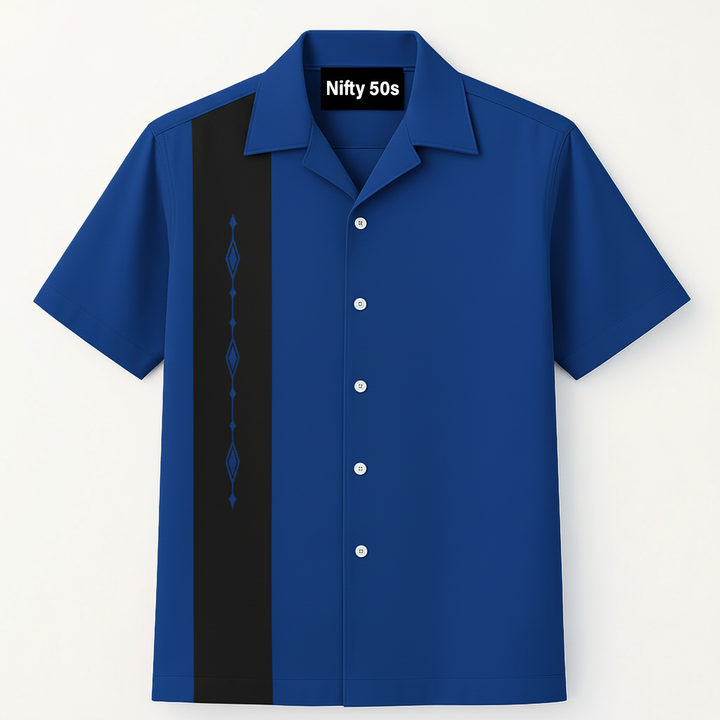 Havana Diamond Bowling Shirt - Nifty50's Retro Men's