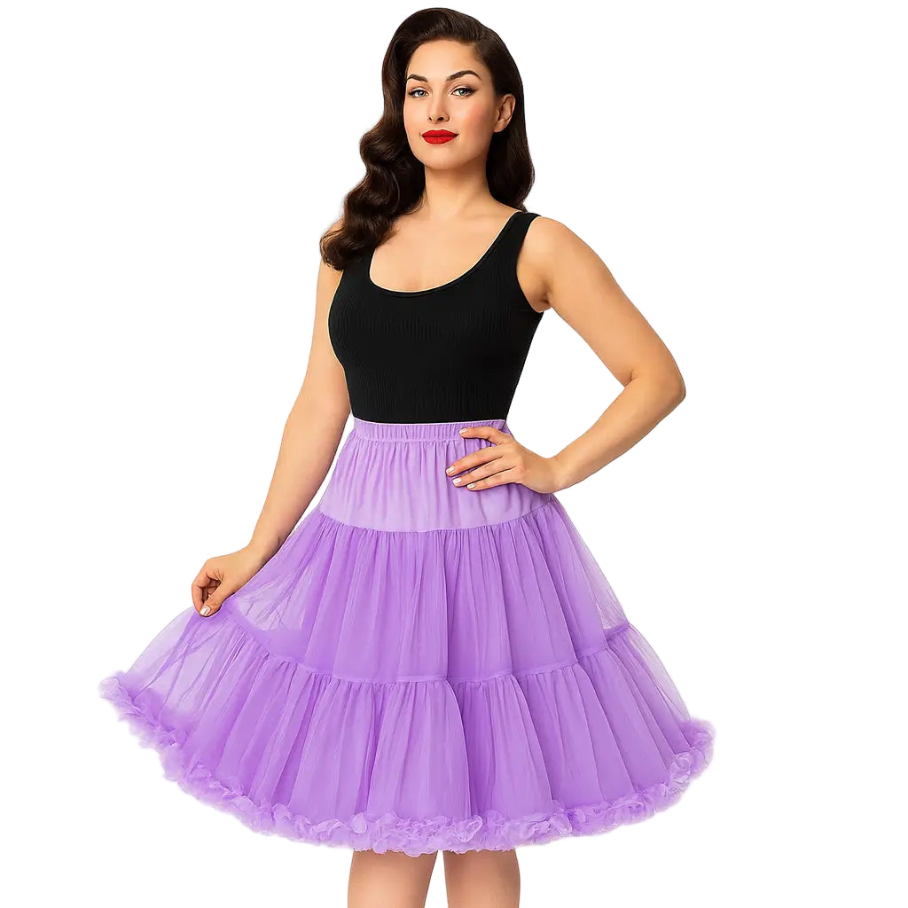 Lavender 1950s Petticoat Banned 23"