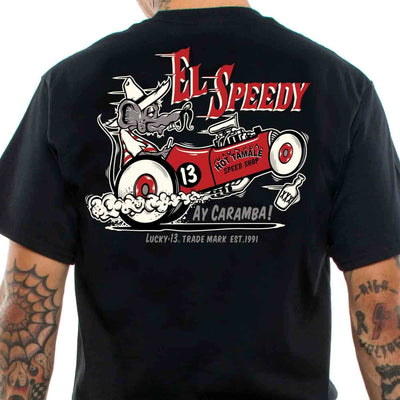 Lucky 13 Men's Retro T-Shirt - El Speedy back
