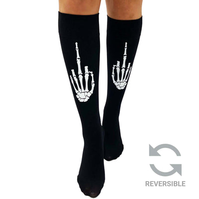 Pamela Mann Knee Socks - Middle Finger model image front