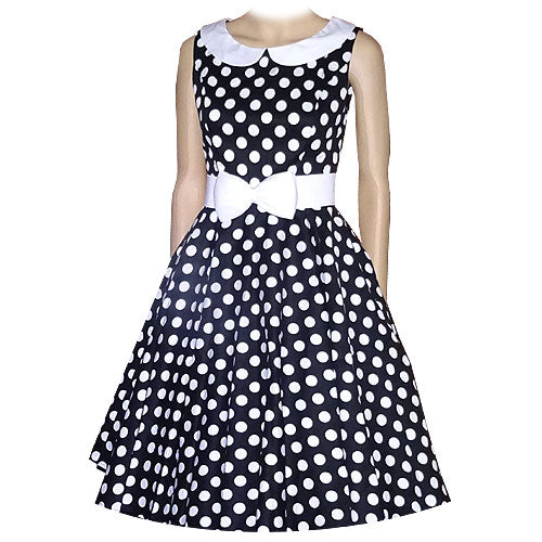 Black White Polka