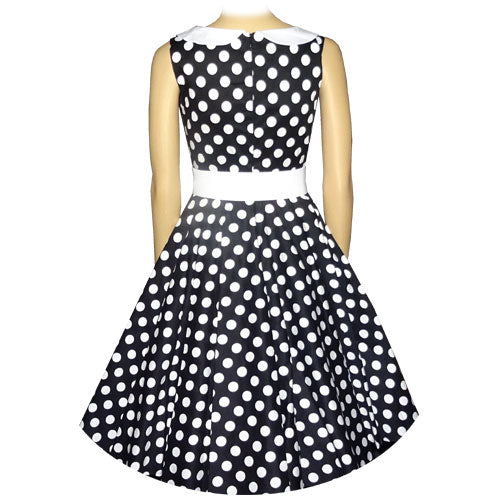 Black White Polka