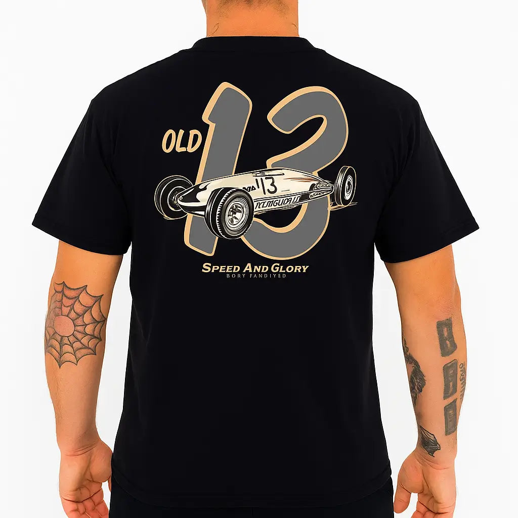 Old Glory Hot Rod T-Shirt – Lucky 13 Men's Tee