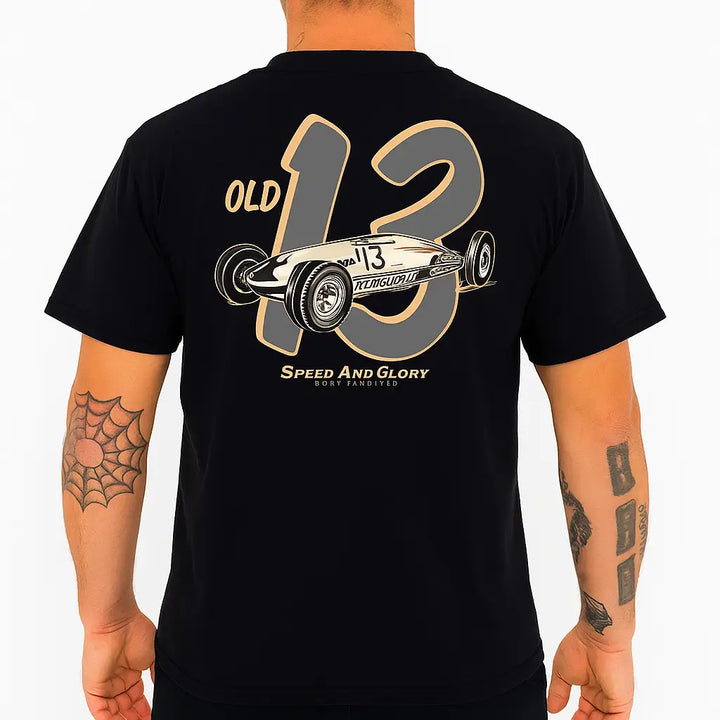 Old Glory Hot Rod T-Shirt – Lucky 13 Men's Tee
