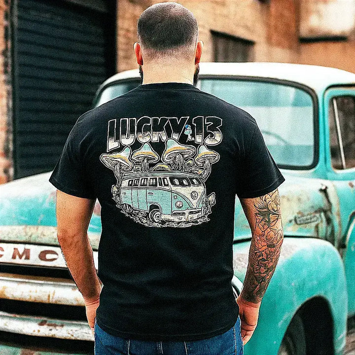 Bad Trippin Hot Rod T-Shirt – Lucky 13 Men's Tee