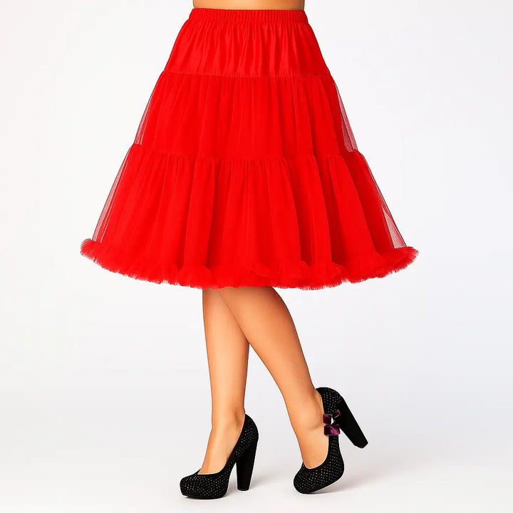 Red 1950s Petticoat Banned 23"