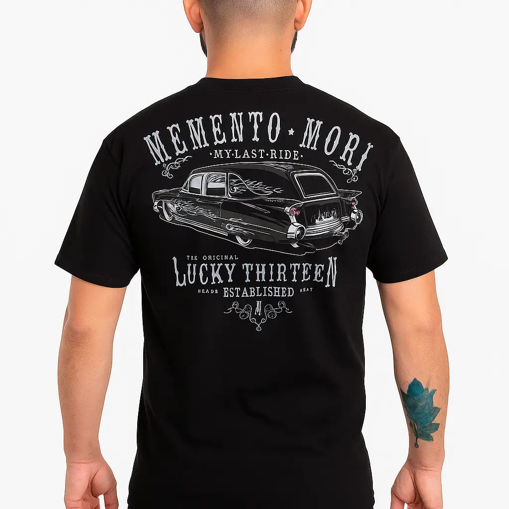 Last Ride Hearse Hot Rod T-Shirt – Lucky 13 Men's Tee