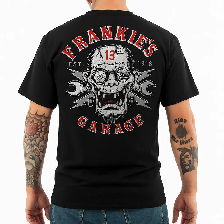 Lucky 13 Frankie's Garage Men's Hot Rod T-Shirt | Rockabilly