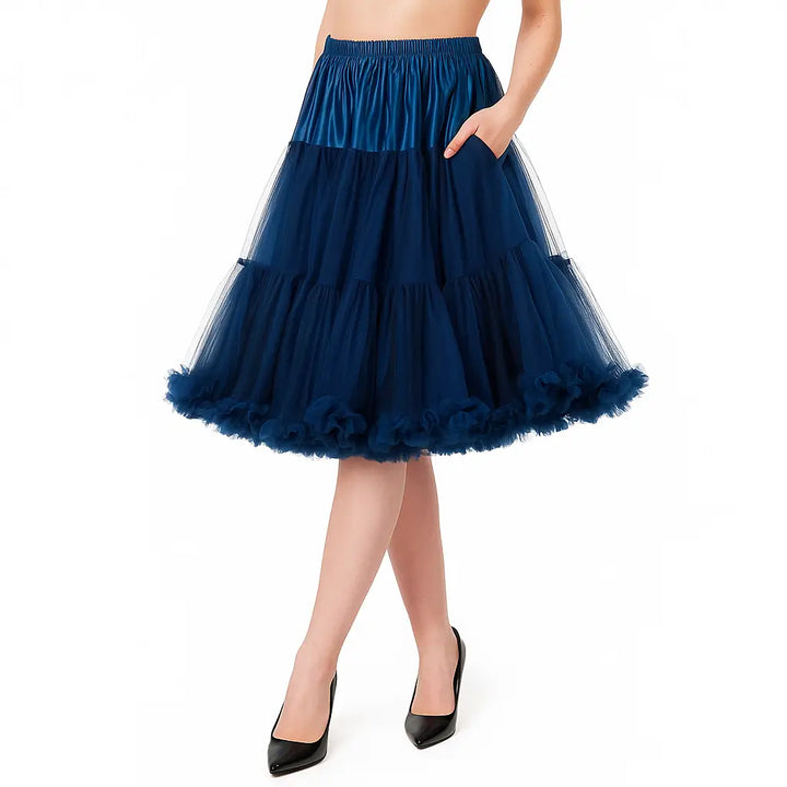 Navy 1950s Petticoat Banned 23"