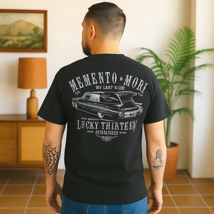 Last Ride Hearse Hot Rod T-Shirt – Lucky 13 Men's Tee